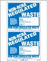 Labelmaster BWLZ7 Laser Non-RCRA Regulated Waste Label (Pack of 25)