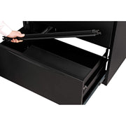 30" W Premium Lateral File Cabinet by Global Industrial – 30 inches (W) x 28 inches (H) x 18 inches (D), Alloy Steel, Black, Model LF-30-2D-BLACK
