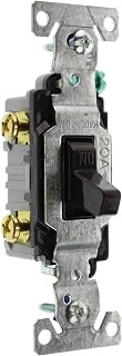 Hubbell RS115Z Toggle Switch, 1-Pole, Grounding, 15-Amp, 120-Volt, Brown