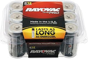 Rayovac Ultra Pro Alkaline C Batteries, 12/PK (ALC-12F)