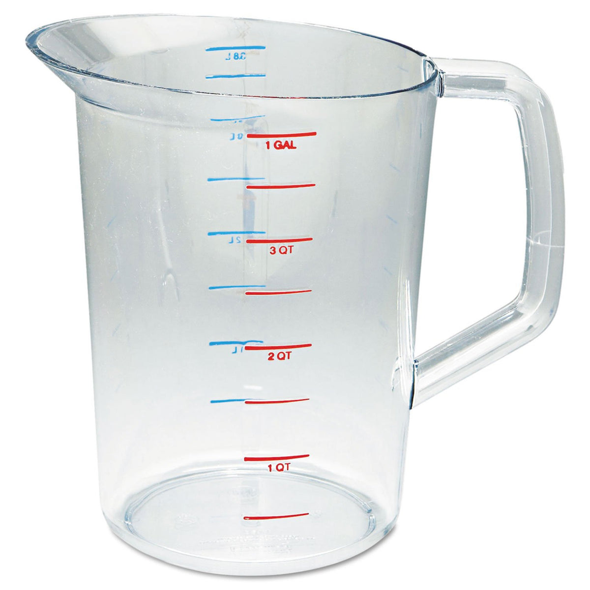 Clear Bouncer Measuring Cups 4 Quart by Rubbermaid – 24.13 cm, 3.8 liters, Polycarbonate, Clear, Model RCP3218CLE
