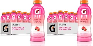 Gatorade Fit Electrolyte Beverage,Healthy Real Hydration,Watermelon Strawberry,16.9.oz Bottles,(Pack of 24)