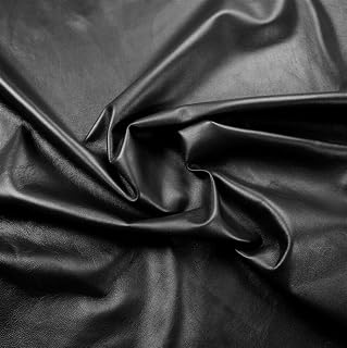 Black Nappa Premium Sheepskin Genuine Leather Hide - NO Holes - 0.8mm - Full Grain Whole Lambskin for Crafting (7–9 sq.ft)