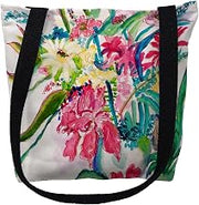 Betsy Drake TY722S 13 x 13 in. Multi Florals Small Tote Bag