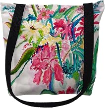 Betsy Drake TY722S 13 x 13 in. Multi Florals Small Tote Bag