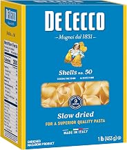 De Cecco Semolina Pasta, Shells No.50, 1 Pound (Pack of 12)