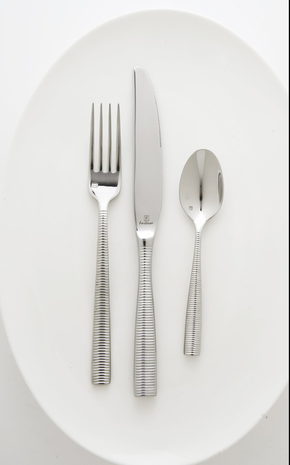 Ringo 18/10 Stainless Steel Flatware Table Fork by Fortessa – Full Size, Stainless Steel, Silver, Model 1.5.103.00.002