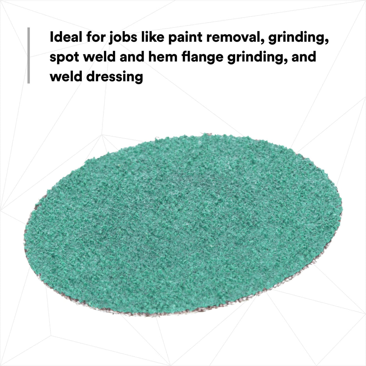 Green Corps Roloc Disc by 3M – 2 in, Factory, Pack of 25, Model 36526