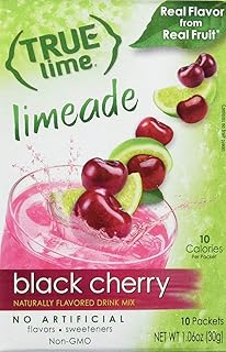 True Citrus True Black Cherry Limeade Drink Mix, 10 Count, Pack of 4