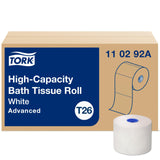 High-Capacity Toilet Paper Roll White T by Tork – 36 Rolls (1000 Sheets each), Paper, White, Pack of 36, Model 110292A