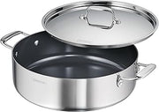 Tramontina Utsava Tri-Ply Clad Stainless Steel 6.5-Quart Casserole with Lid