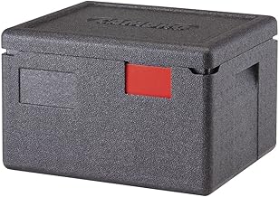 Cambro Cam GoBox Black Plastic Top Loading Half Size Pan Carrier - 15 2/5" L x 13" W x 10 1/10" H