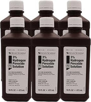 Henry Schein 3% Hydrogen Peroxide, 16 Fl Oz, USP First Aid Antiseptic, 6 Ct