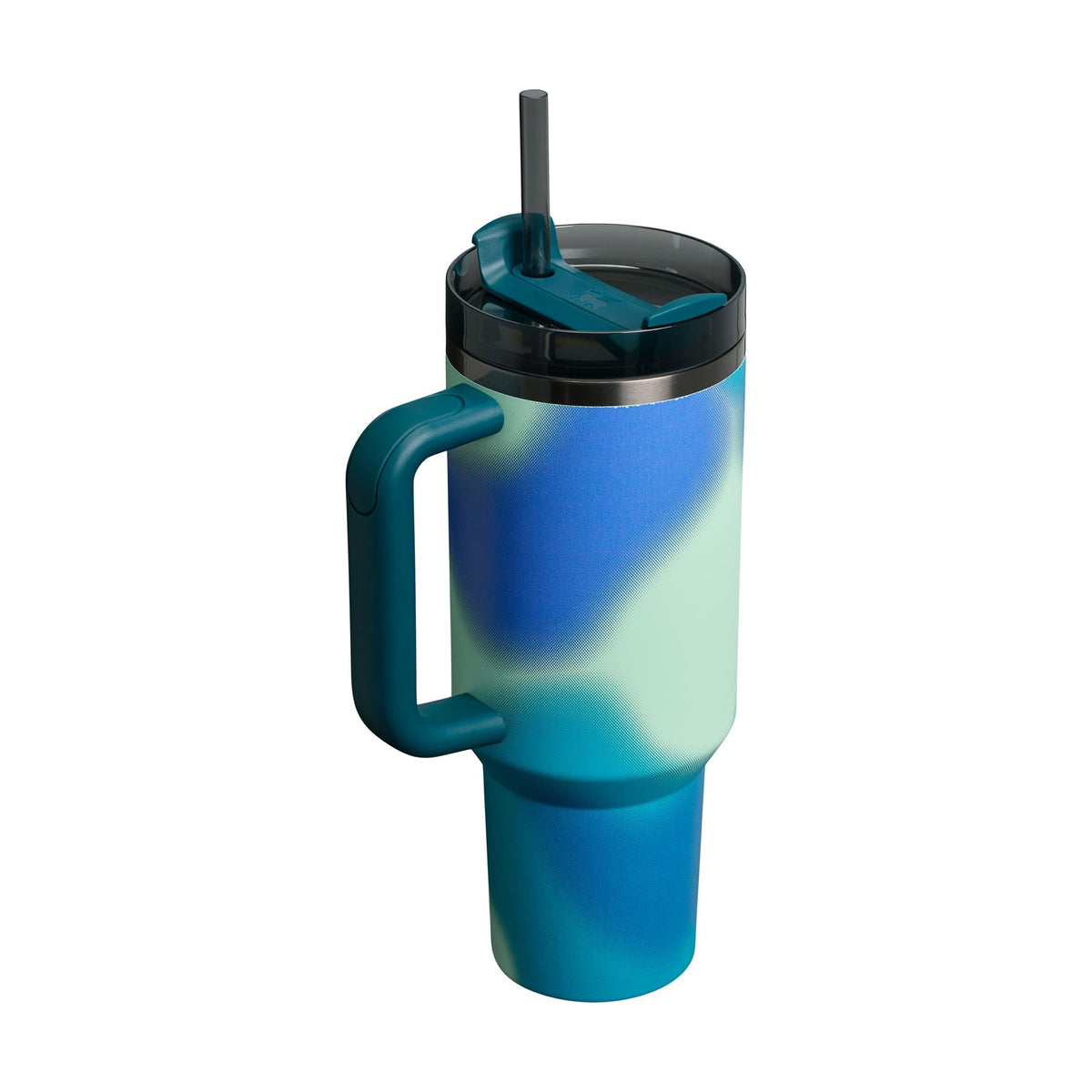 STANLEY Turquoise Pattern (Coastal Teal) / 40 Ounces / Quencher H2.0 FlowState Tumbler Tumblers