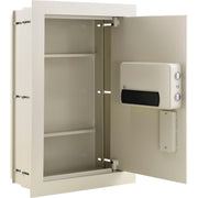 Residential Safe With Expandable Depth by Global Industrial – 22.5"L x 15"W x 22.13"H, 0.7 cubic_feet, Alloy Steel, White, Model WS03-2N