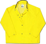 MCR Safety 800JNM Concord Neoprene/Nylon Flame Resistant Jacket with Snaps for Optional Hood Attachment, Yellow, Medium
