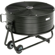 24" Diameter Portable Tilt Drum Blower Fan by Global Industrial – 13.25"L x 30"W x 30.5"H, Alloy Steel, Black, Model MI0820R