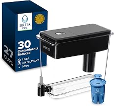 Brita XL 27 Cup Water Pitcher Dispenser, Includes 1 Elite Filter, Black