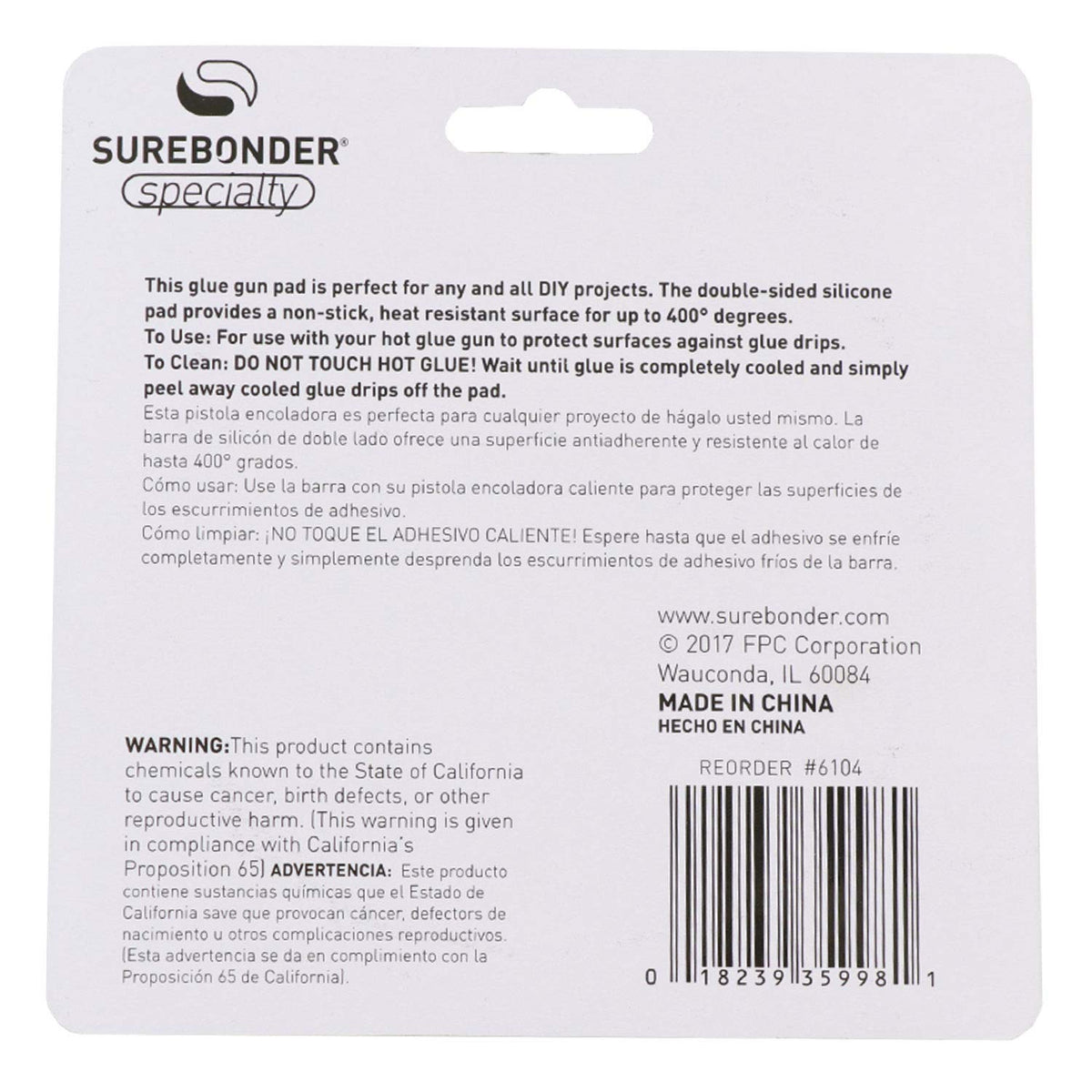 Glue Gun Silicone Pad - 4" diameter by Surebonder – 4", Silicone, Multicolor, Model 6104