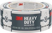 3M Heavy Duty Duct Tape White, 1.88 in x 20 yd, 1 Roll, 2120-WH | Temporary Solutions for Sealing, Holding, and Reinforcing, Tear by Hand Vertically and Horizontally, Staple for Every Toolbox