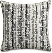 Michael Amini Explorer Antigua Gray Square Pillow Set of 2 with 100% Polyester Fabric, Soft Fill for Comfort, Stylish Home Decor Accent, Durable and Easy Care