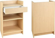 Econoco Register Stand, 24" Length x 20" Depth x 38" Height, Maple | Professional-grade register stand, commercial-quality construction for retail boutique or display environment