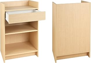 Econoco Register Stand, 24" Length x 20" Depth x 38" Height, Maple | Professional-grade register stand, commercial-quality construction for retail boutique or display environment