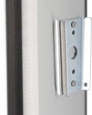 Lid Dispenser Wall-Mounted by San Jamar – 24-46oz, 46.0 fluid_ounces, Stainless Steel, Stainless, Model L3502