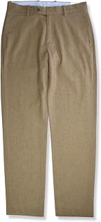 Brooks Brothers Mens Regular Fit Herringbone Stripe Soft Knit Cotton Blend Pants,