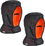 Ergodyne N-Ferno 6867 Winter Hard Hat Liner, Insulated, Fleece Lined, Shoulder Length, 2-Pack,Black