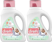Dreft Stage 2: Active Baby Liquid Laundry Detergent, 32 Loads 46 fl oz (Packaging May Vary) (Pack of 2)