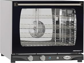 Cadco XAF-133 Heavy-Duty Countertop Convection Oven with Manual Controls & Humidity, Stainless Steel, NSF, 208-240v, For Commercial Use, 125 lbs.