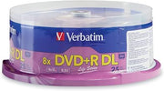 Verbatim DVD+R DL Double Layer 8.5GB 8X LifeSeries - 25pk Spindle 71122 (Pack of 6)