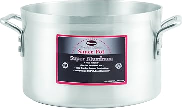 Winco USA Super Aluminum Sauce Pot, Heavy Weight, 40 Quart, Aluminum