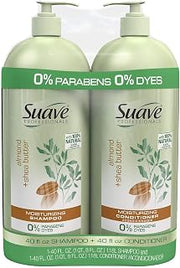Suave Pro Almond & Shea Butter Shampoo & Conditioner (40 fl.oz, 2 Pack)
