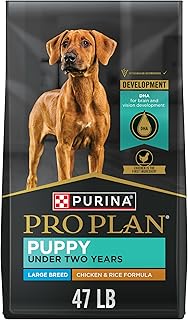 Purina Pro Plan Large Breed Dry Puppy Food, Chicken and Rice Formula - 47 lb. Bag