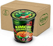 bibigo Ramyun Ramen Noodles, Spicy Kimchi, 3.45 Ounce (Pack of 6)