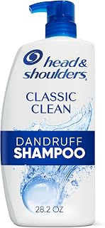 Head & Shoulders Classic Clean Anti-Dandruff Shampoo, 72-Hour Dandruff Protection, 1% Pyrithione Zinc, 28.2 fl oz