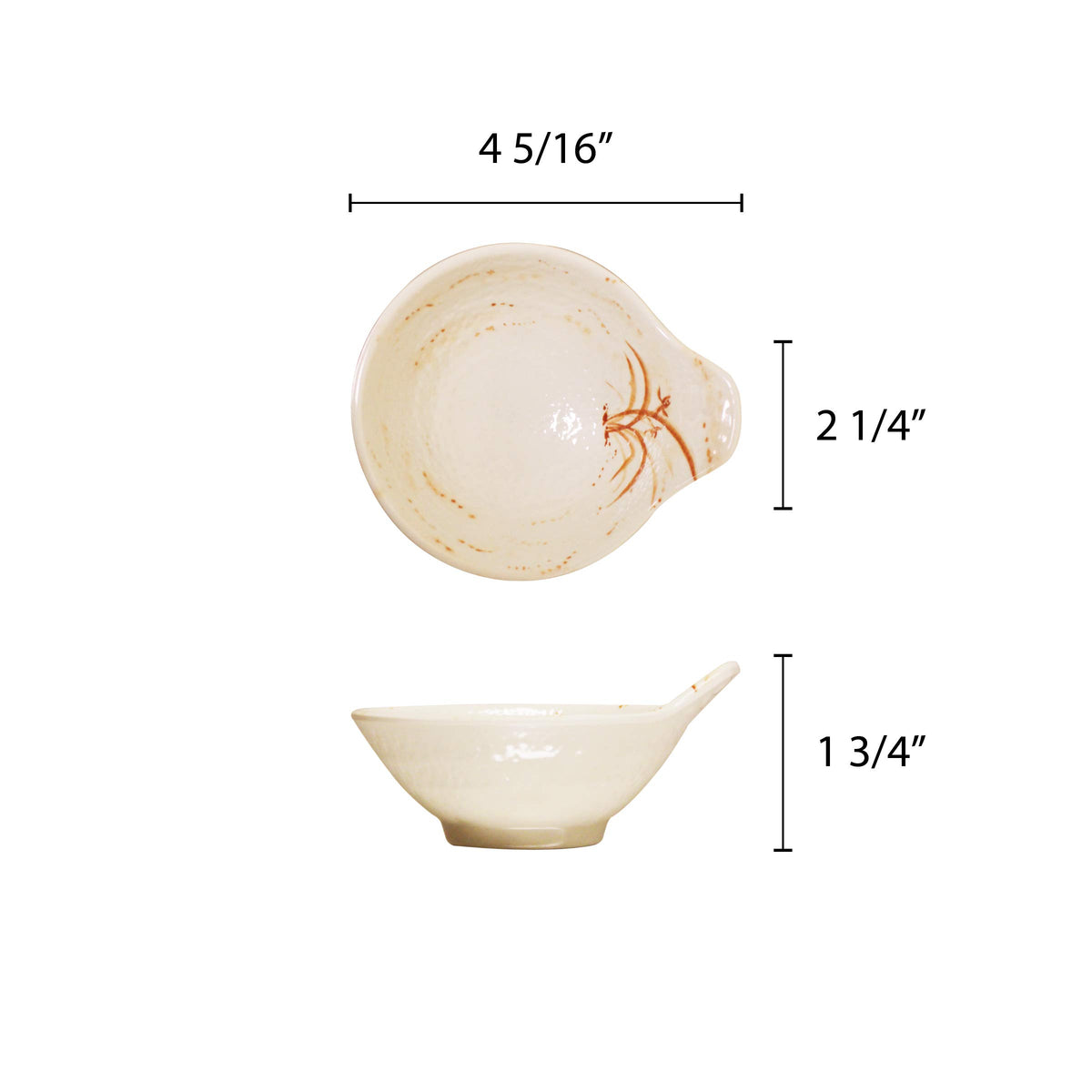 Gold orchid melamine dinnerware collection 5 oz by Thunder Group – Melamine, Beidge, Model 3601