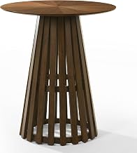 Weiss - Mid-Century Modern Walnut Round Bar Table
