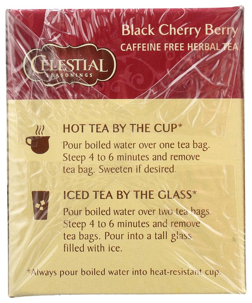 Black Cherry Berry Herbal Tea 20 ct by Celestial Seasonings – Pack of 60, Model 231-15-0021