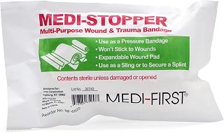 Medique Products 64101 Blood Stopper Compress, 5-Inch X 9-Inch, 1-Pack, white