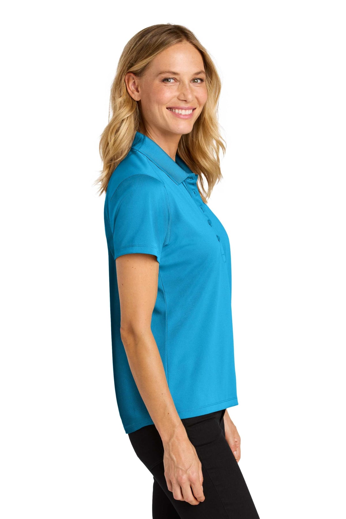 Women's Wearever Performance Pique Polo Blue by Port Authority – Blue