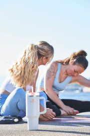 40oz Adventure Quencher Reusable Insulated Stainless Steel Tumbler (CLOUD) by STANLEY – 3.8 inches x 5.75 inches x 12.5 inches, 1133.98 grams, Stainless Steel, White