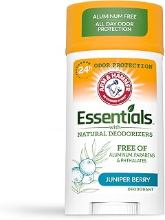 Arm & Hammer Essentials Deodorant, Juniper Berry, Made with Natural Deodorizers, 2.5 oz