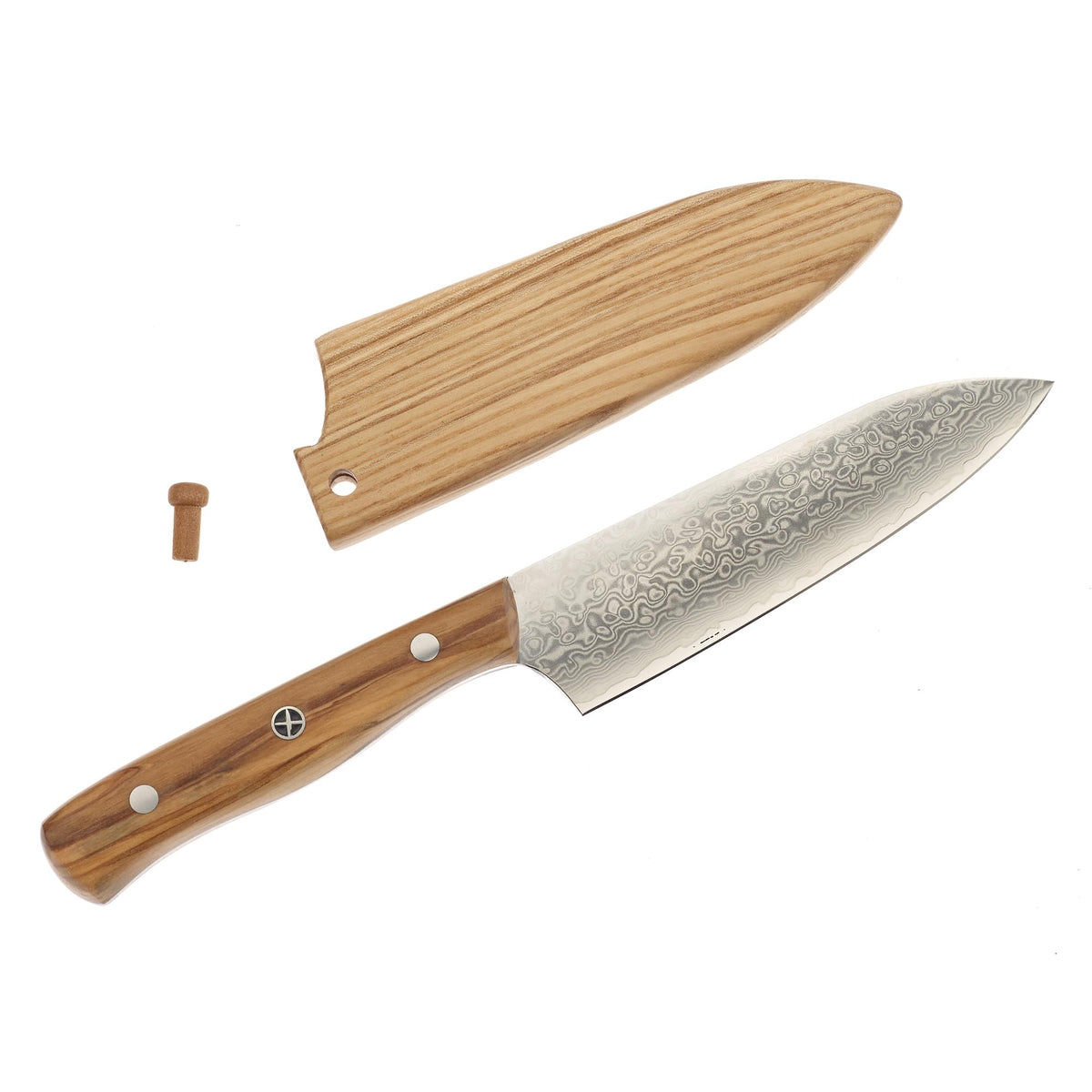 Mercer Culinary Bar Knife Spalted Maple Handle and Saya Cover 5 Inch / 5" / Spalted Maple Handle/Saya Cover Chef's Knives