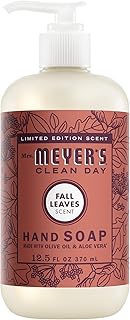 Mrs. MEYER'S CLEAN DAY Hand Soap, Fall Leaves Scent, 12.5 Fl Oz Bottle
