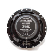 6 1/2" 2 Way Coaxial Speakers (Pair) by Alpine – Long Fiber Natural Pulp, High Polymer Foam, Black, Model SXE-1726S