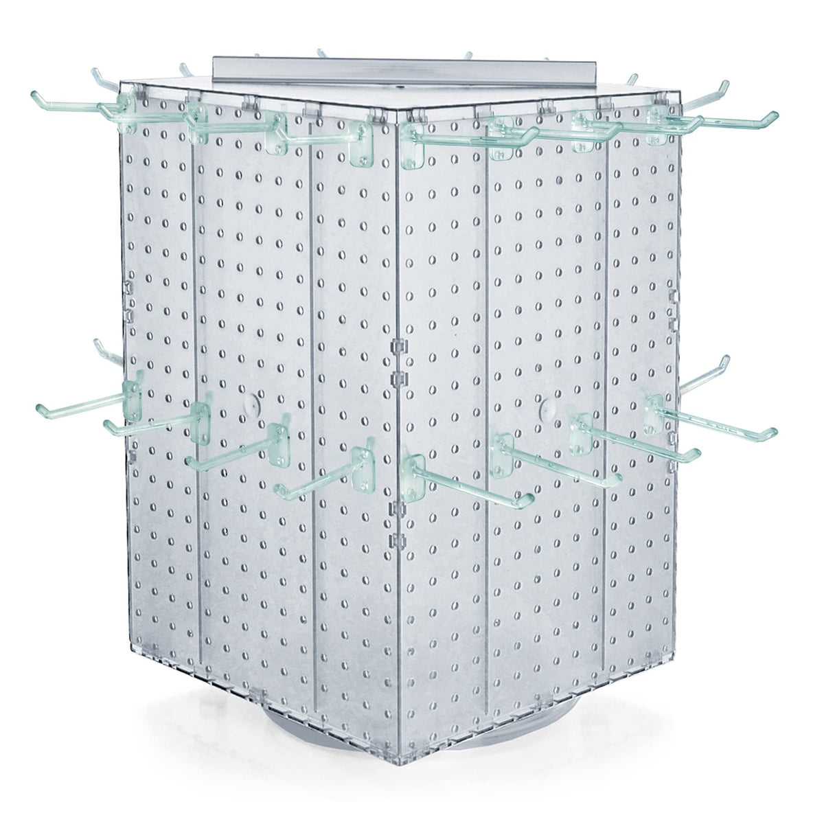 Azar Displays Pegboard + Hooks / Clear / 14 inches Pegboard Hooks