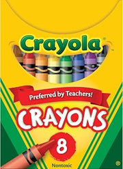 Crayola Standard Crayon Set, Assorted Colors, Box Of 8